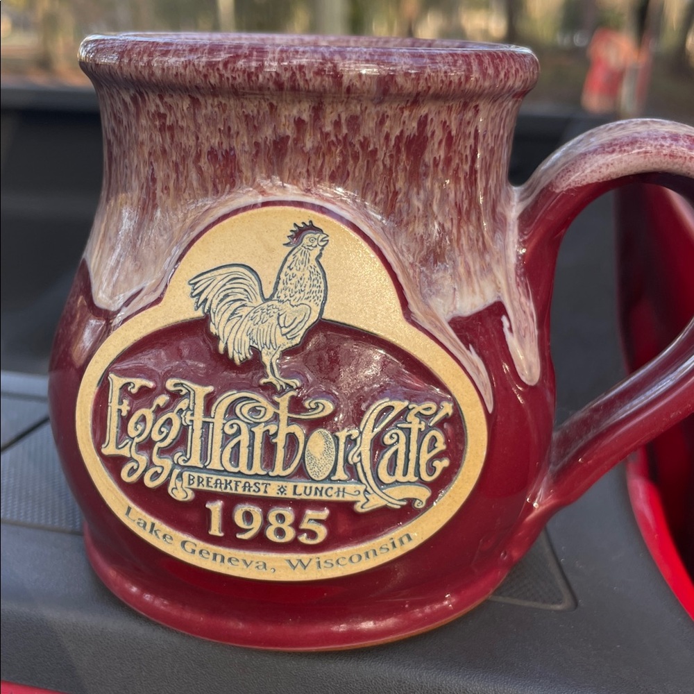 Deneen Pottery Egg Harbor Cafe Mug Lake Geneva, Wisconsin